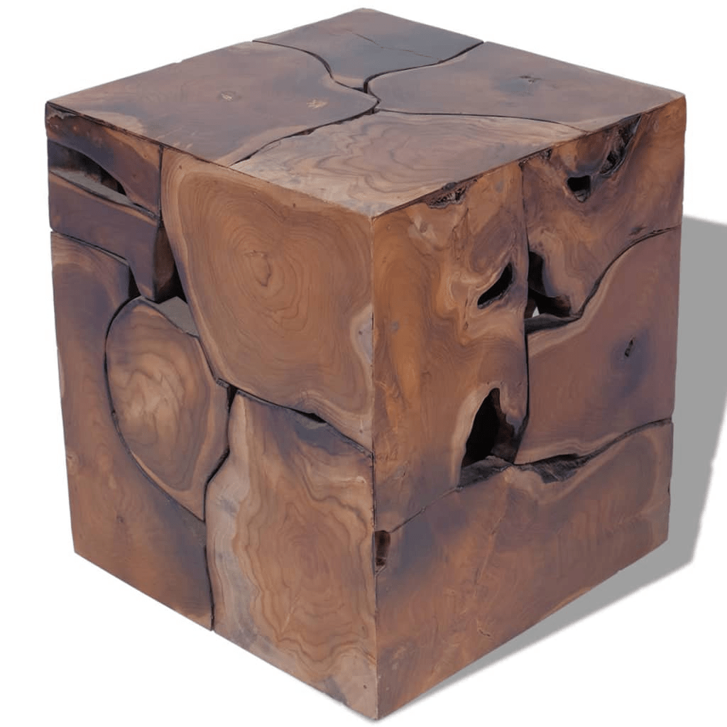 Teak Cube Coffee Table or Stools - vidaXL - Coffee Table LLC -
