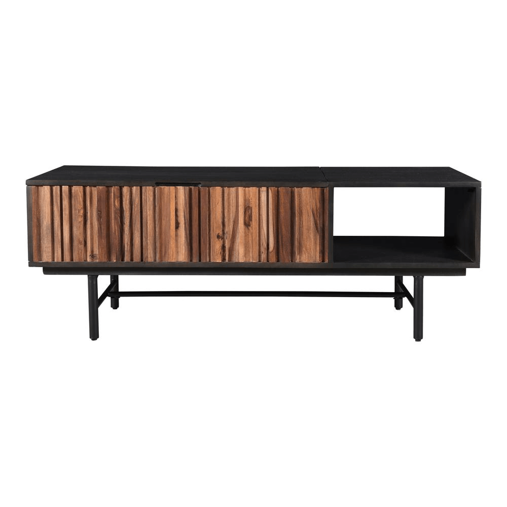 Jackson Storage Coffee Table, Black - Coffee Table LLC - 