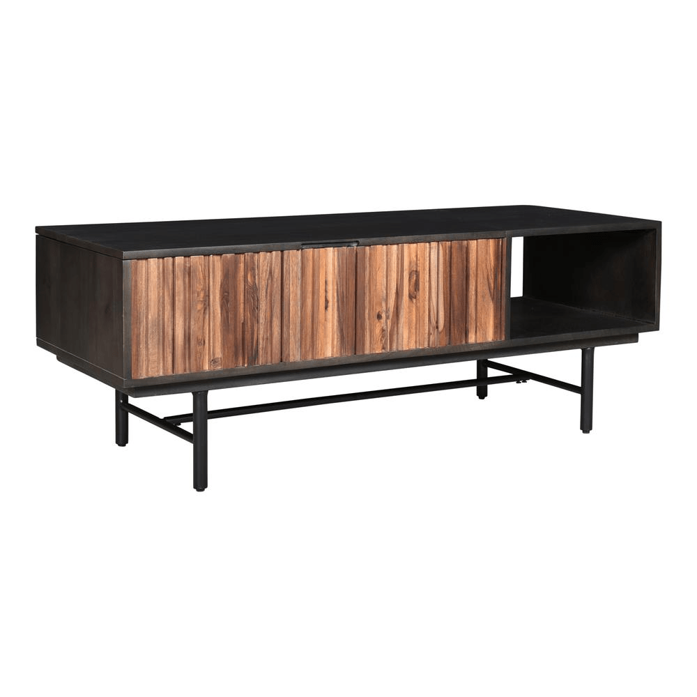 Jackson Storage Coffee Table, Black - Coffee Table LLC - 