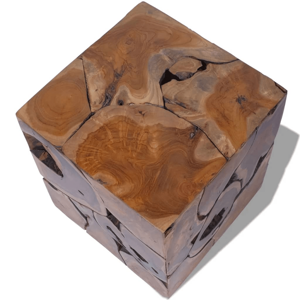 Teak Cube Coffee Table or Stools - vidaXL - Coffee Table LLC - 