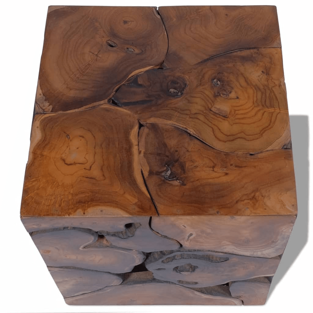 Teak Cube Coffee Table or Stools - vidaXL - Coffee Table LLC - 