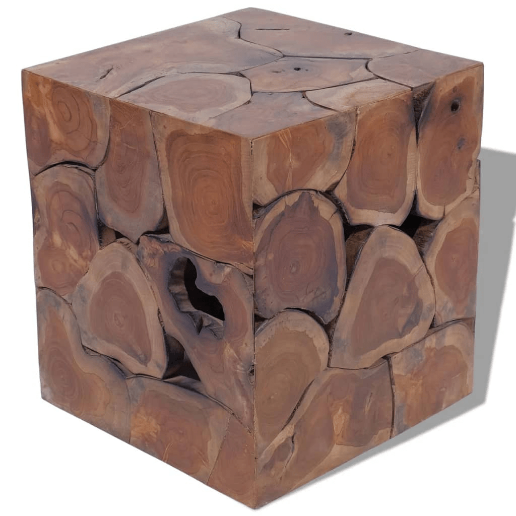 Teak Cube Coffee Table or Stools - vidaXL - Coffee Table LLC - 