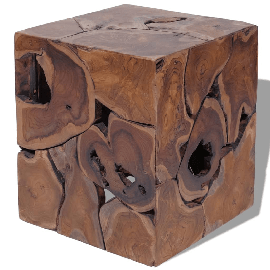 Teak Cube Coffee Table or Stools - vidaXL - Coffee Table LLC - 