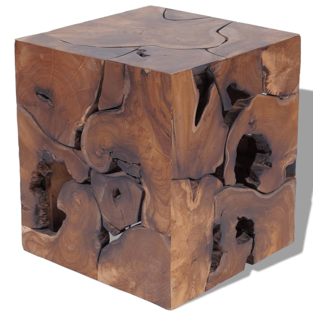 Teak Cube Coffee Table or Stools - vidaXL - Coffee Table LLC - 