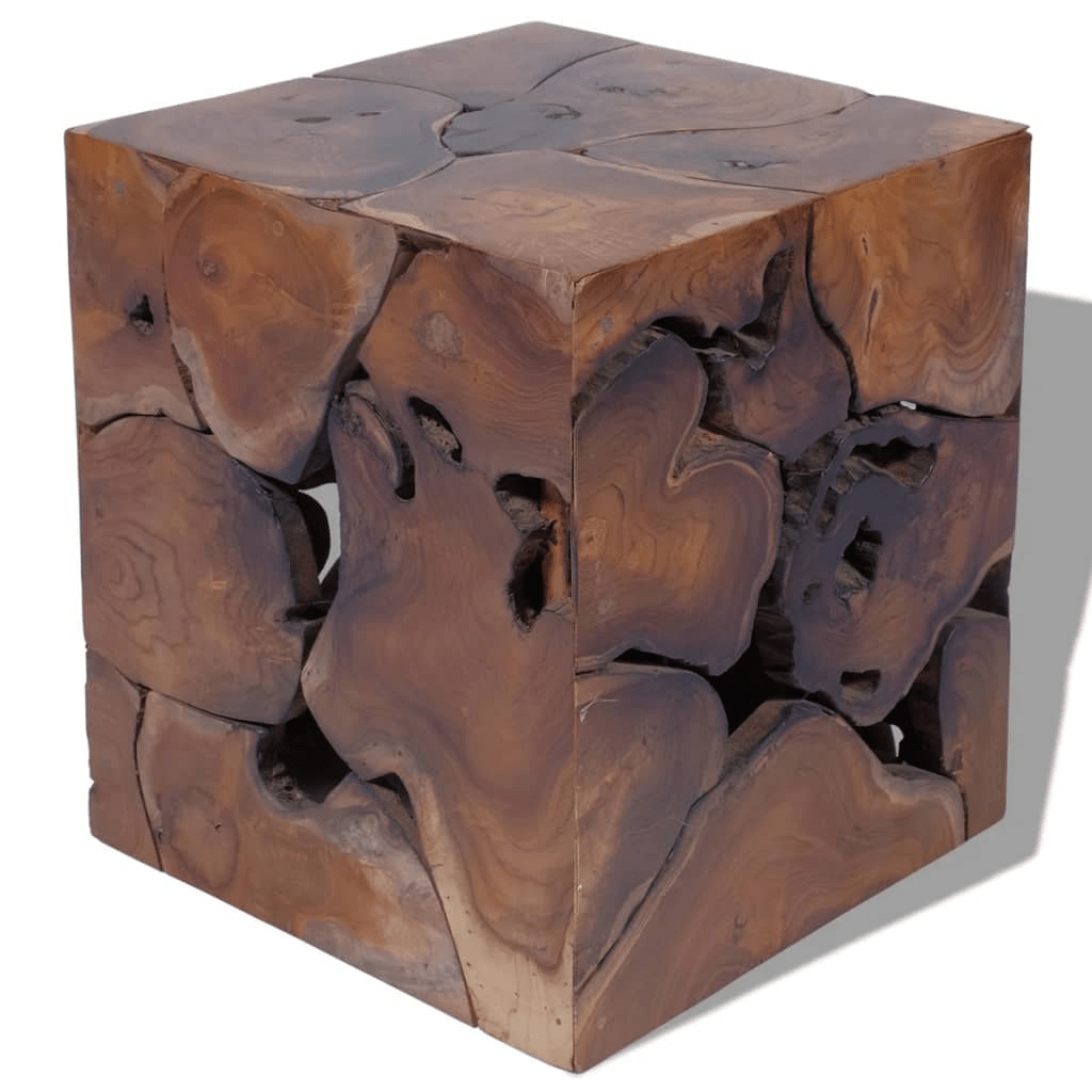 Teak Cube Coffee Table or Stools - vidaXL - Coffee Table LLC - 